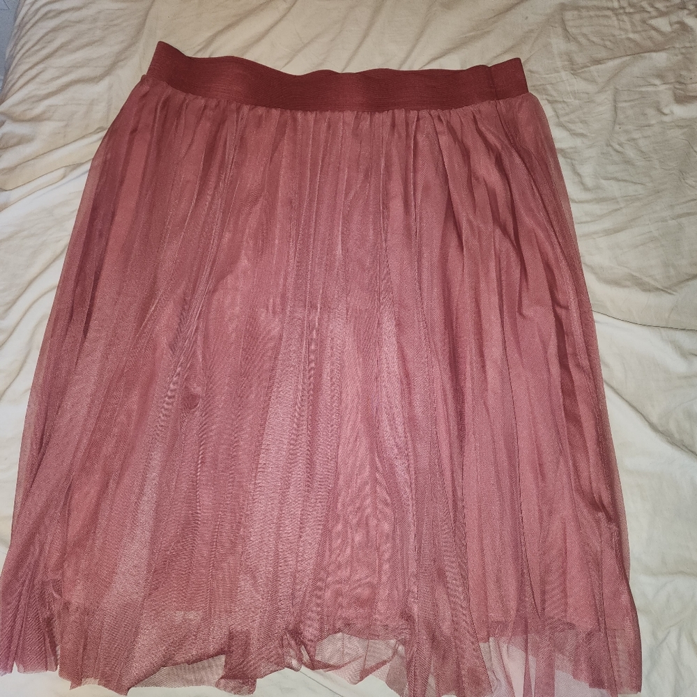 Torrid pink tulle skirt
